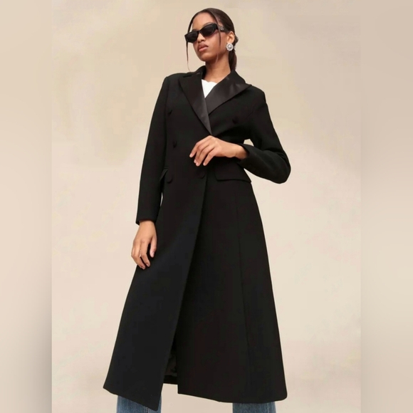 Avec Les Filles black tuxedo jacket dress - Picture 4 of 9